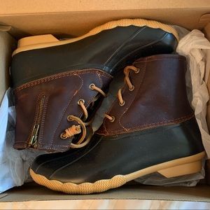 Sperry Saltwater Duck Boot (Tan/Dark Brown)